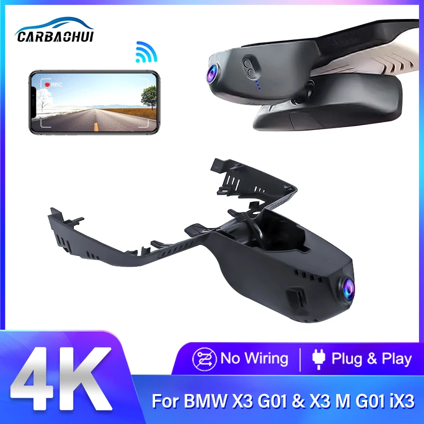 

Car DVR for BMW X3 G01 & X3 M G01 & iX3 2023 2022 2021 2020 2019 2018,Dash Cam 4K,Wifi Camera Video Recorder Wireless Dashcam