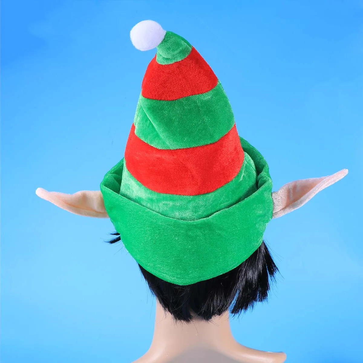 

Christmas Elf Hat Festive Costume Accessory Family Photos Parades Christmas New Year Party Hats Elf Ears Hand Wash Classic Red
