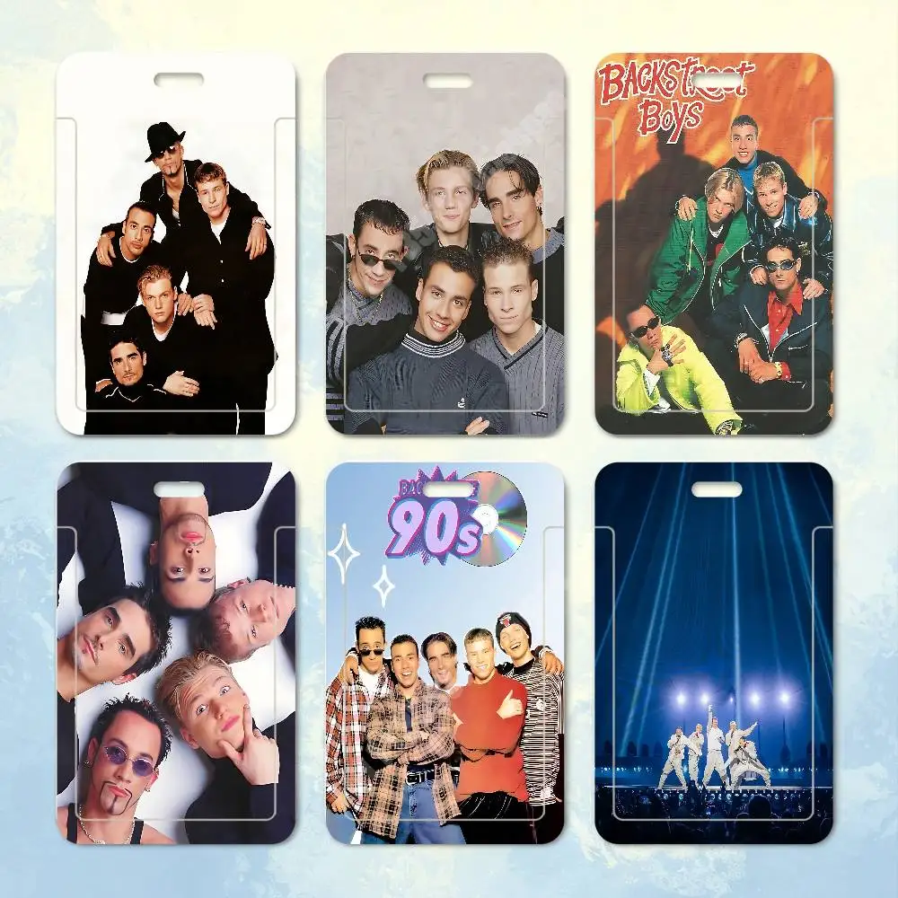 B-Backstreet B-Boys BSB Millennium Plastic Card Holder Worker ID Card Clear Transparent Employee Visitor Pass
