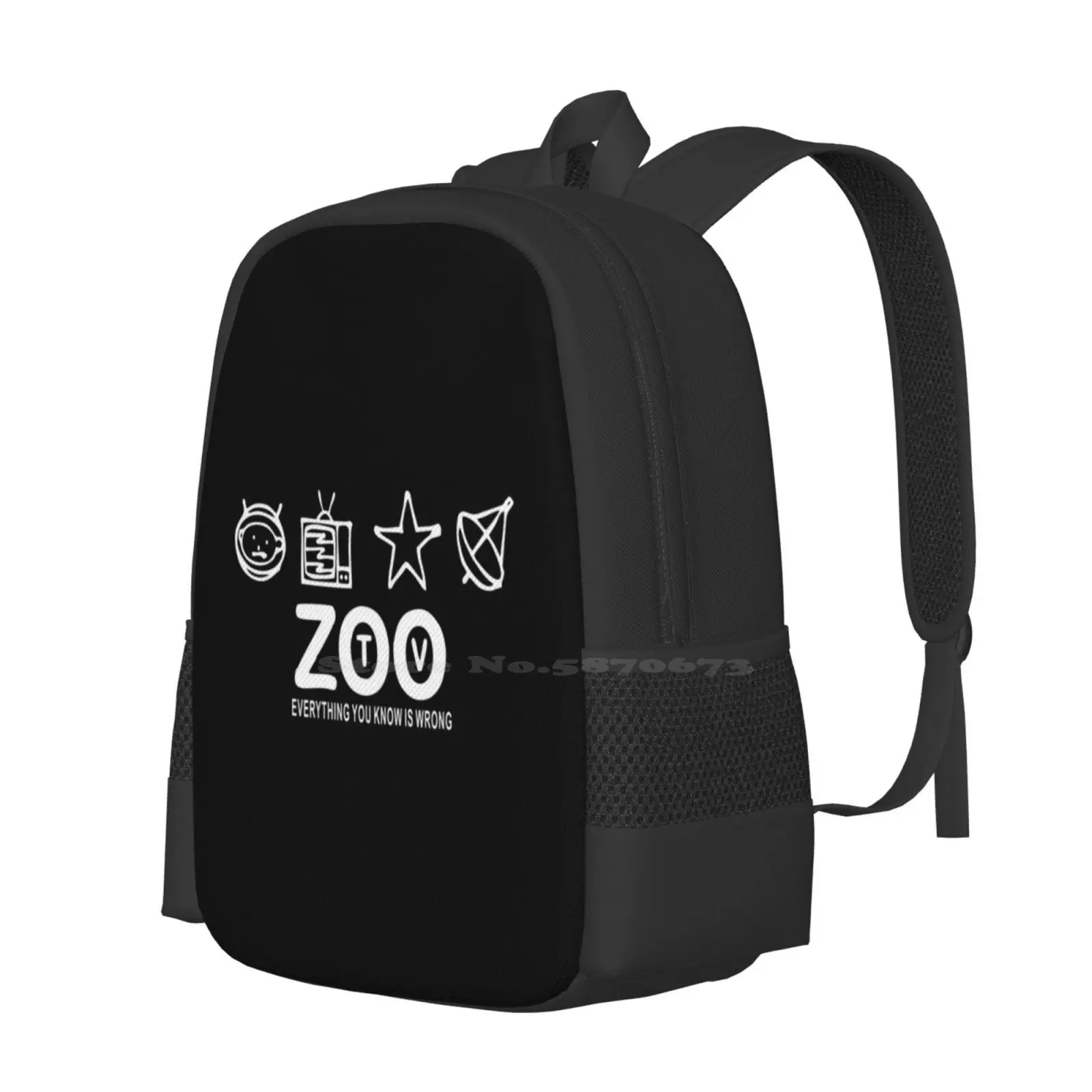 - Zoo Tv. Bag Backpack For Men Women Girls Teenage Zoo Tv Bono Adam Larry Dublin Love Beer The Temple Bar Zoo Tv Tour Bière