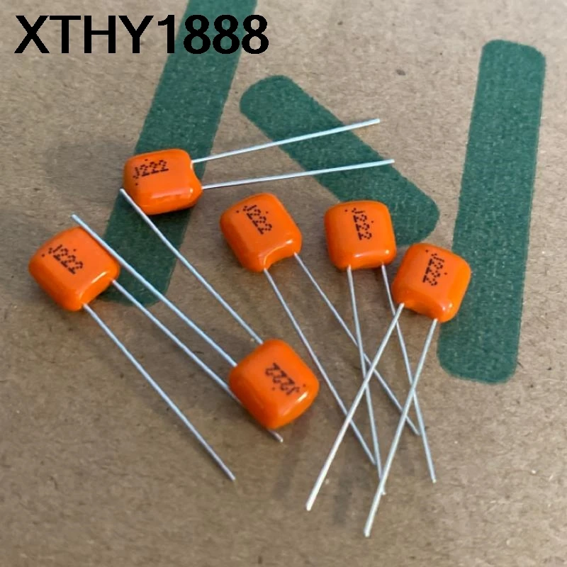 10PCS 2200PF 100V Audio Film Capacitor 100V 222 2200PF APS Orange