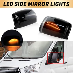 2PCS Car Side Mirror Indicator For Ford Transit Mk8 2014-UP Custom 2012-UP LED Rearview Mirror Turn Signal Light BK3113B382BA