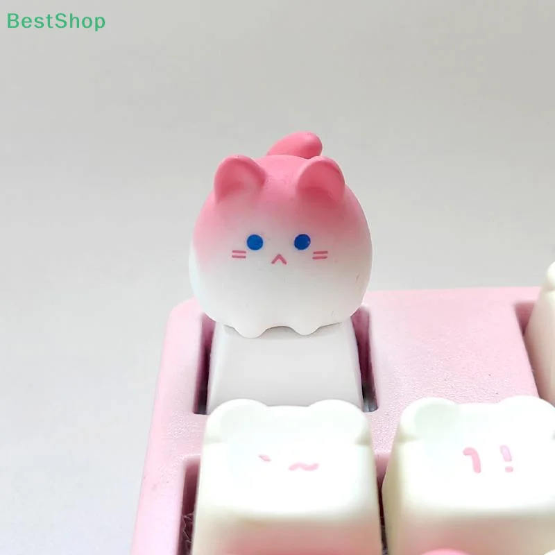 Leuke Cartoon 3D Dier Keycap Mechanische Toetsenbord Caps OEM Hoogte Keycap Kawaii DIY Toetsenbord Accessoires Meisje Geschenken