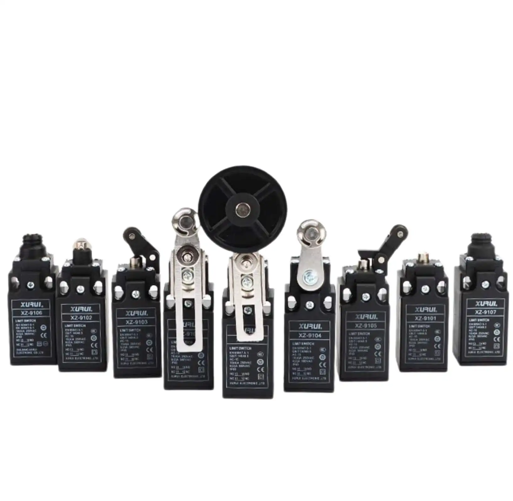 

XZ-9103 XZ-9104 XZ-9109 XZ-9110 10A 250VAC NO+NC SPDT Пластиковый концевой выключатель IP65