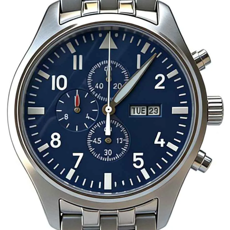 41mm Vintage Heritage Mens Luxury Watch 904L Steel Quartz Mechanical Movement Night Glow Hour Markers Water Resistant Gentleman