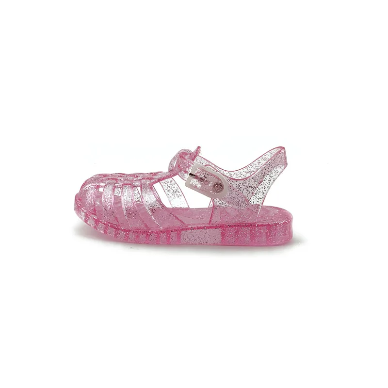 Kids Girls Princess Sandals 2023 Summer Fashion Jelly Transparent Toe wrapping Sandals Slippers Toddler Infant Baby Girl Shoes