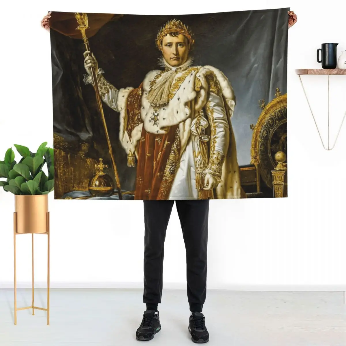

Emperor Napoleon Throw Blanket Cozy Sofa Blanket for TV Watching Napping