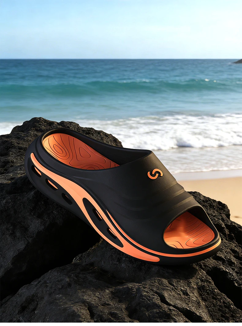Modische Herren Outdoor-Sport-Slides Trendige Sommer-Pantoffeln Bequeme Rutschfeste Sandalen für Sport, Freizeit, Strand, Pool und Alltag – Detail 11
