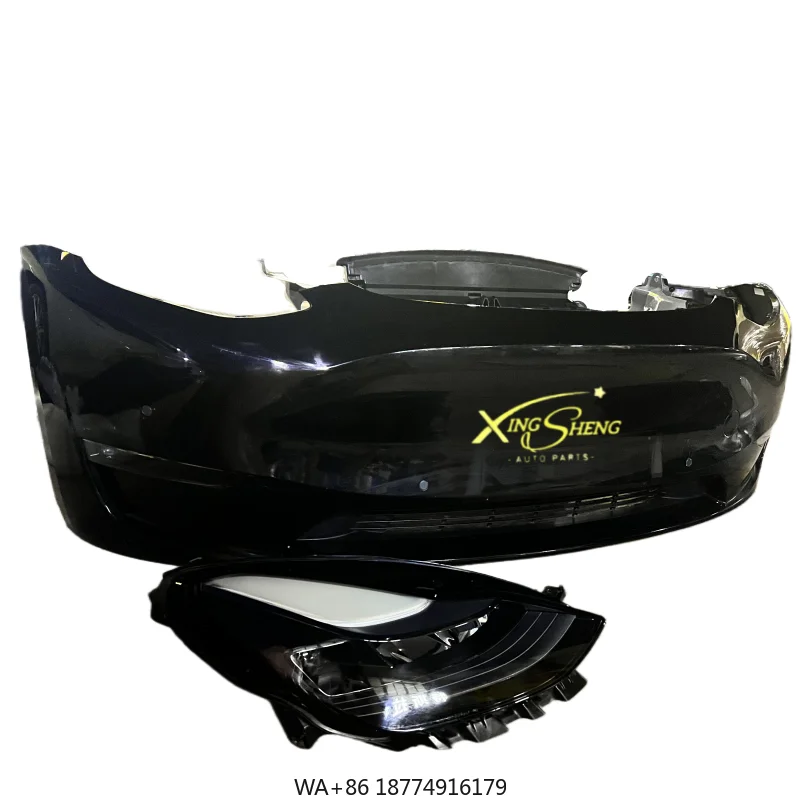 

Used Original Front Grille Radiator Fog Light Front Headlights Fender Radar Wiring Harness for Model Y-Screw-On 6 Month