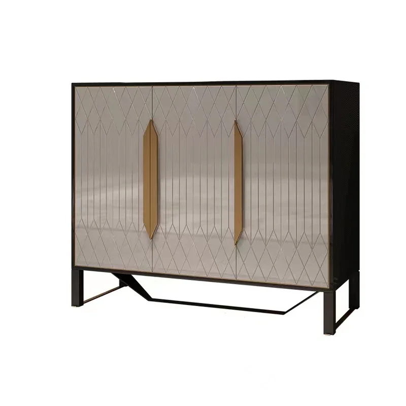 Modern storage large capacity shoe cabinet solid wood shoe cabinet