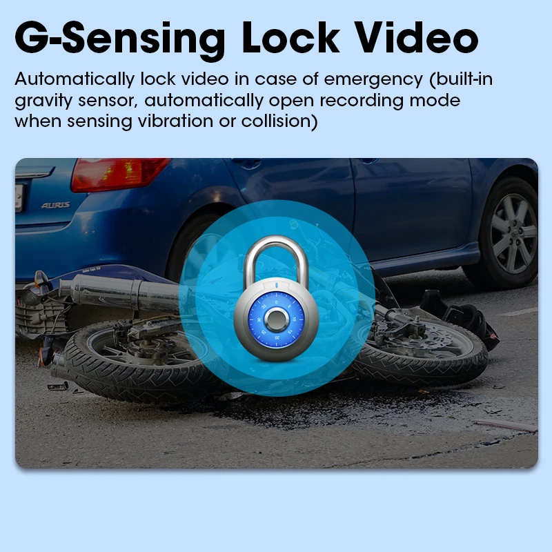 Develuck 5.5 بوصة IP67 مقاوم للماء للدراجات النارية Carplay GPS الملاحة أندرويد السيارات الدراجات النارية DVR محرك مسجل موتو 2K مراقب #6