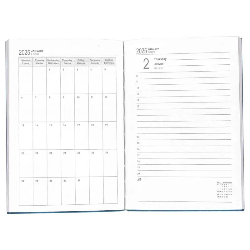 Year Planner Calendar Notebook 8X6Inches Calendar Notebook 340Page Daily Planner Planner Notebook Productivity Weekly And Yearly