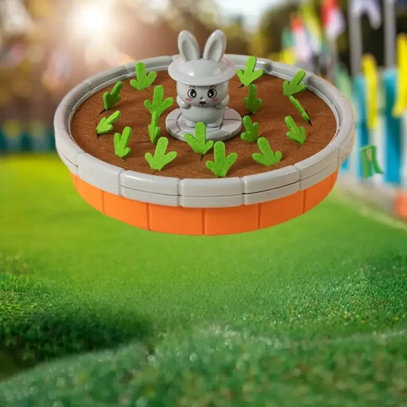 Jogo de mesa Montessori para crianças; Brinquedo divertido de colheita de cenoura para bebês, melhorando habilidades motoras finas e classificação de memória