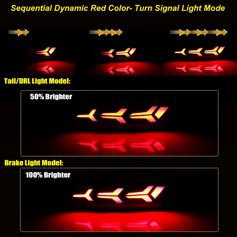 2 قطعة عاكس الوفير الذيل الفرامل أضواء الضباب الخلفي ل 2012-2014 فورد التركيز وظيفة ك الذيل والفرامل ومصابيح الضباب الخلفية بدوره إشارة