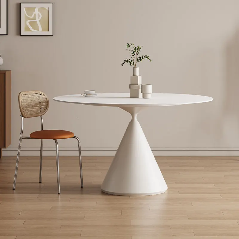 

Unique Design Luxury Dining Table White 6 Person Restaurant Kitchen Dining Table Faux Marble Nordic Mesas De Jantar Furniture