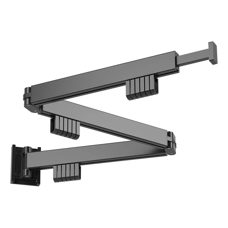 

Функциональная трехскладная выдвижная настенная сушилка для белья Складная вешалка для хранения в гардеробе или в ванной комнате