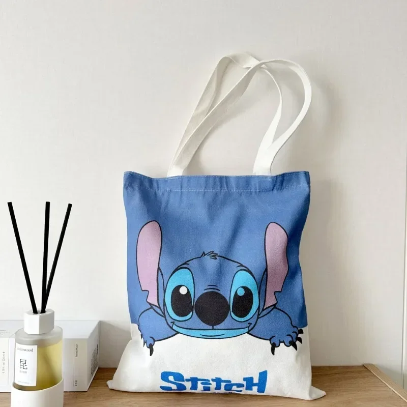 2025 New Disney Stitch Bag Crossbody Bag STITCH Cartoon Peripheral Cute Canvas Bag Shoulder Bag Lilo and Baby Same Shopping Bag