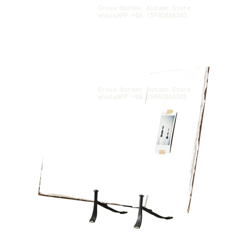 European Design Metal Stand Photo Album Books and Magazines Display Shelf