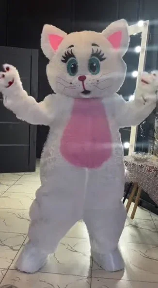 ชุดมาสคอตแมวสิงโตน่ารักสำหรับงานโฆษณา คอสเพลย์ ผู้ใหญ่ ฮาโลวีน คริสต์มาส การแสดงการ์ตูนอนิเมะสัตว์