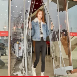 Windproof PVC Door Curtain Soft Curtain Hanging Strip Decorative Screen Indoor and Outdoor Insulation PVC Strip Curtain