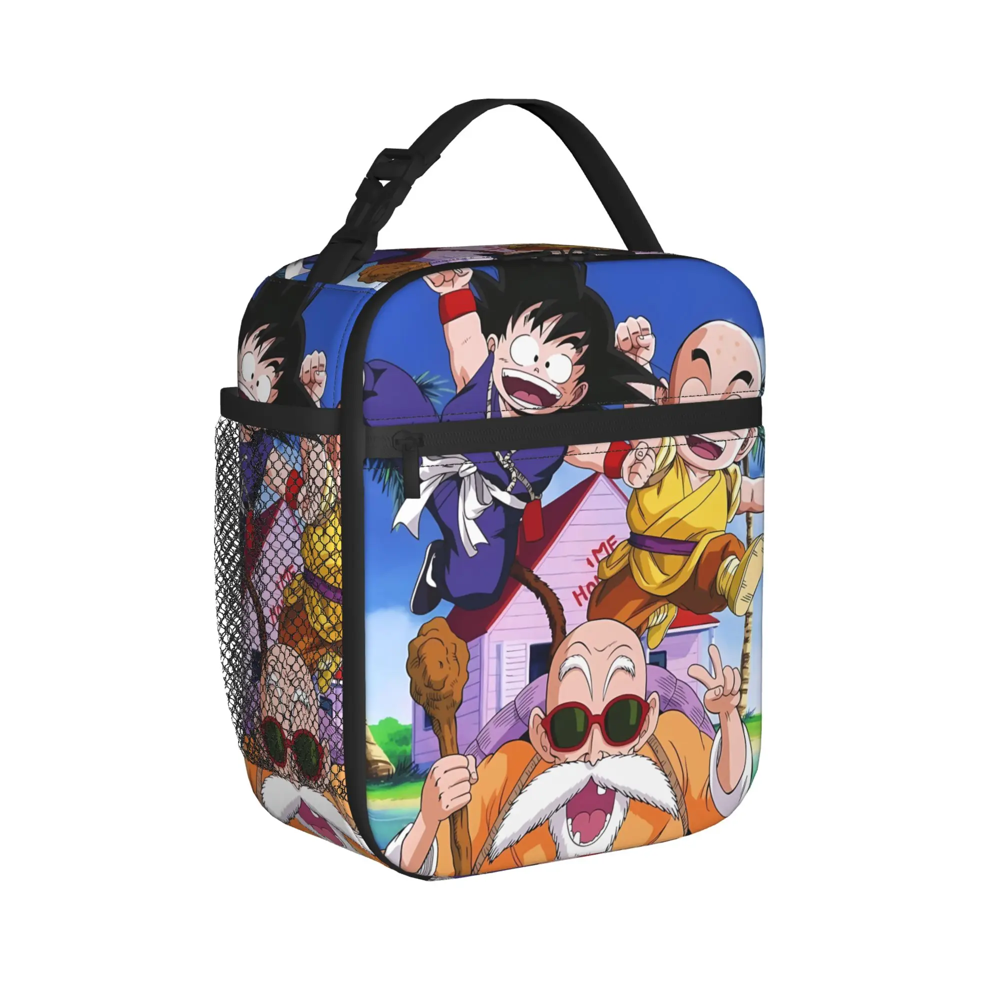 Epic Multi-Character Dragon Ball Manga Lunch Bag For Women  School Designer Lunch Box Fun Waterproof Tote Food Bags