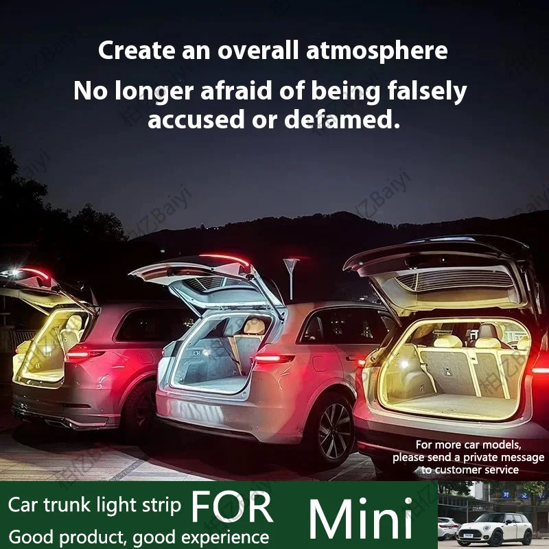 

For Mini Full range rear trunk lights for cars, SUVs, sedans, taillights, ambient lights, automatic 200cm 400cm