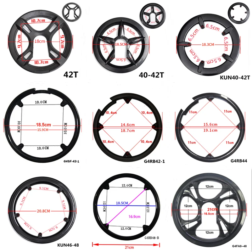 Bicycles Crankset Accessories Plastic Chain Wheel Cover Chain Guard Ring Crankset Protective Chain Wheel Cover