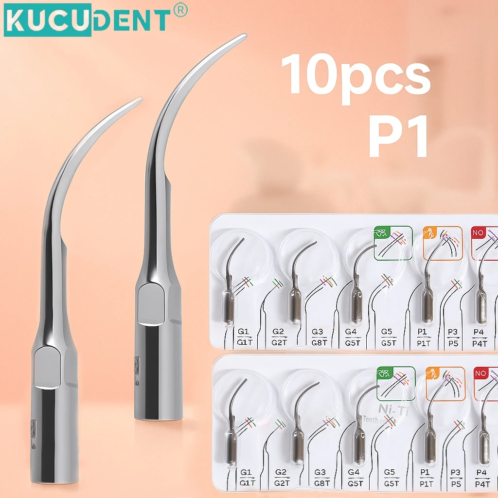 

10Pieces P1 Dental Scaler Tip Ultrasonic Scaling Tips fit EMS Woodpecker UDS Handpiece Endodontics Endo Perio Tools