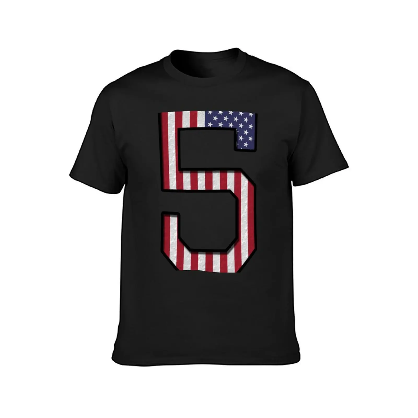 5 - USA - Number - Sports 3D Drop Shadow T-shirt anime clothes plus sizes men clothes