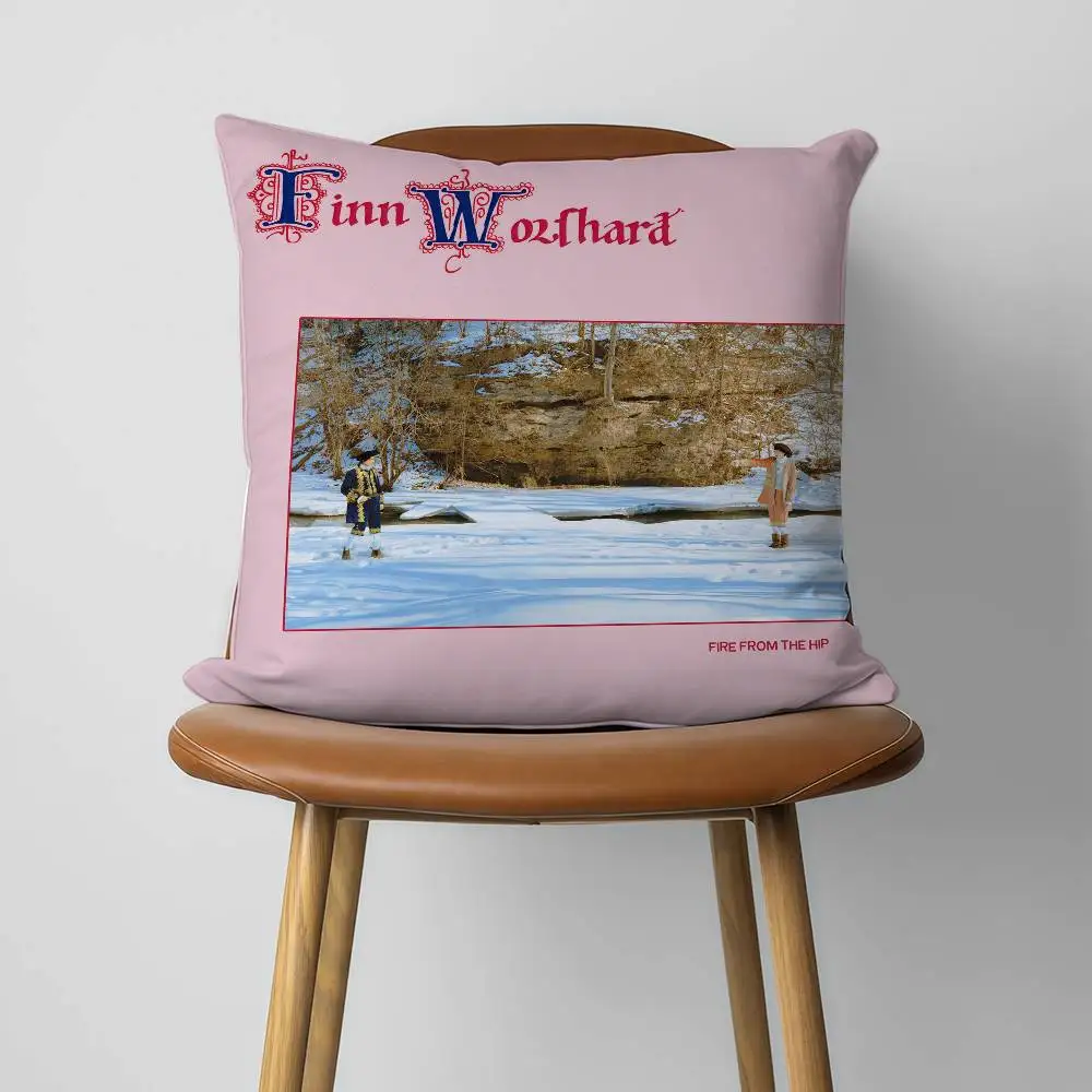 F-Finn W-Wolfhard Fire From The Hip 30x30cm 45x45cm Pillow Case Decor Protective Covers Comfortable Soft For Sofa Living Room Ho