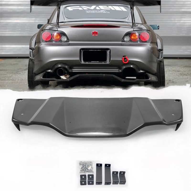 

S2000 S2000 VTX Style Diffuser Rear Bumper Lip Carbon Spoiler