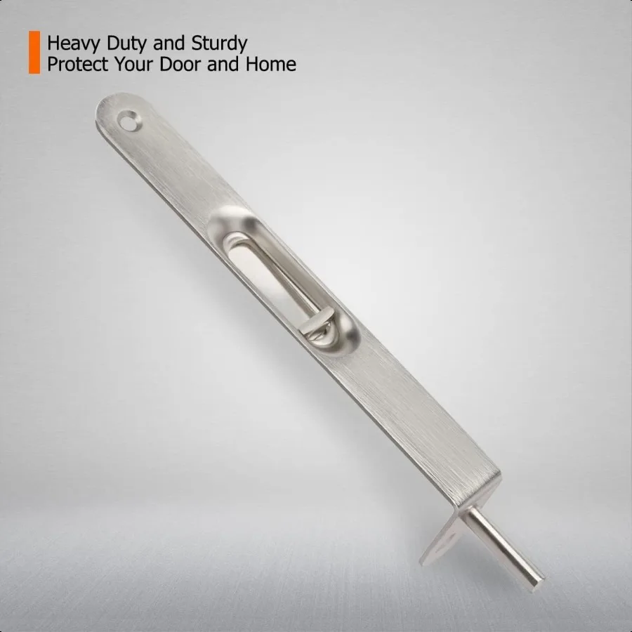 2 حزمة فلوش بولت 6 بوصة الثقيلة فلوش بولت لباب مزدوج الصلبة قفل الباب الفرنسي نحى النيكل الساتان