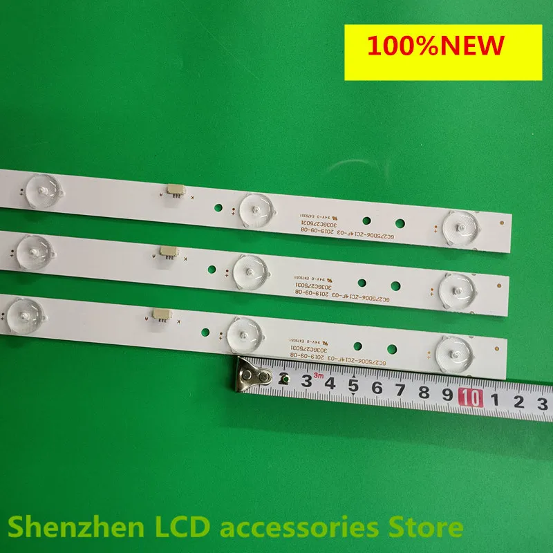 GC275D06-ZC14F-03 303GC275031 for 28PHF2056/T3 1 pcs= 6led  aluminium 100%new  LCD TV backlight bar