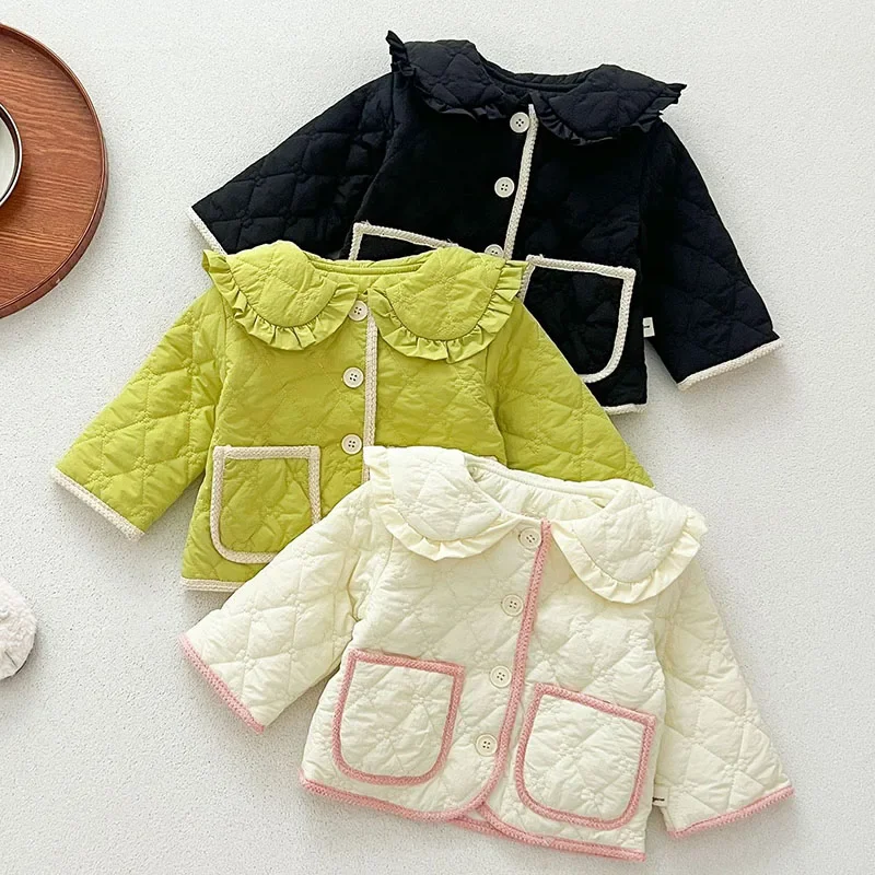 2024 New Winter Toddler Baby Coat Newborn Baby Girls Thick Coat Infant Thicken Warm Cardigan Coat Children Thick Warm Clothes