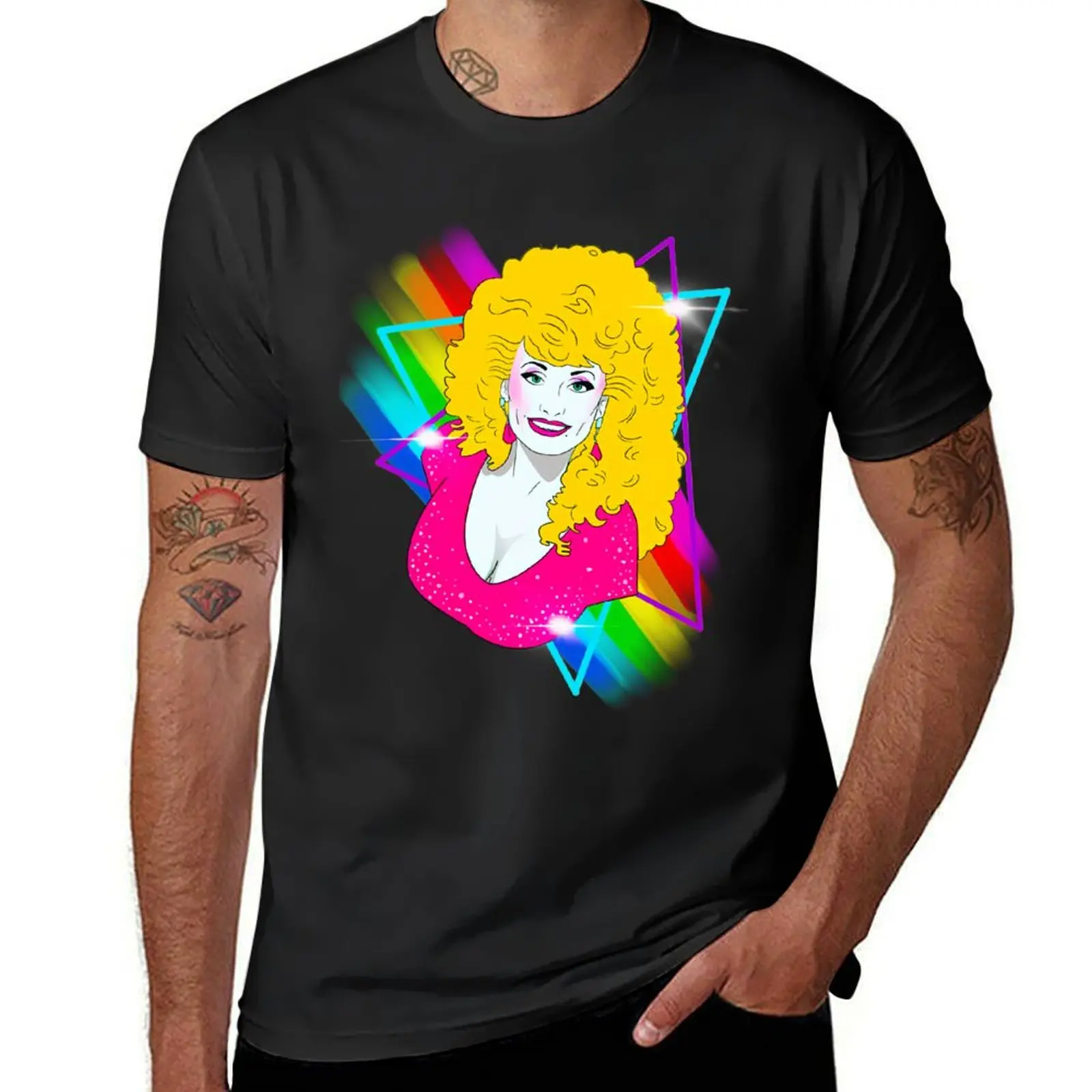 

Rainbow Dolly (smaller) T-Shirt Short sleeve tee plain mens vintage t shirts