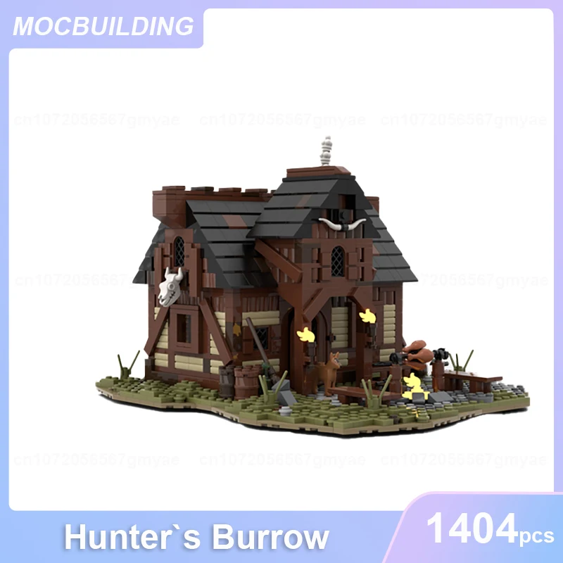 Hunter'S Burrow modello MOC Building Blocks fai da te assemblare mattoni castello architettura collezione giocattoli di natale regali 1404 pezzi