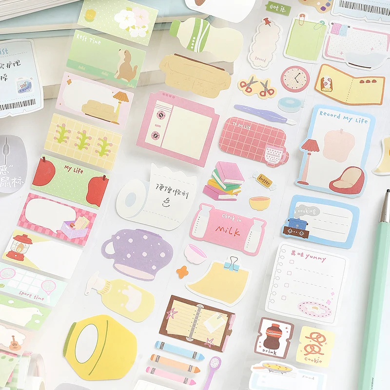 

Kawaii Cartoon 50mm*3m PET Tape - Creative Masking Tapes for Journaling Gadget Wrapping Collage Scrapbooking School Statione