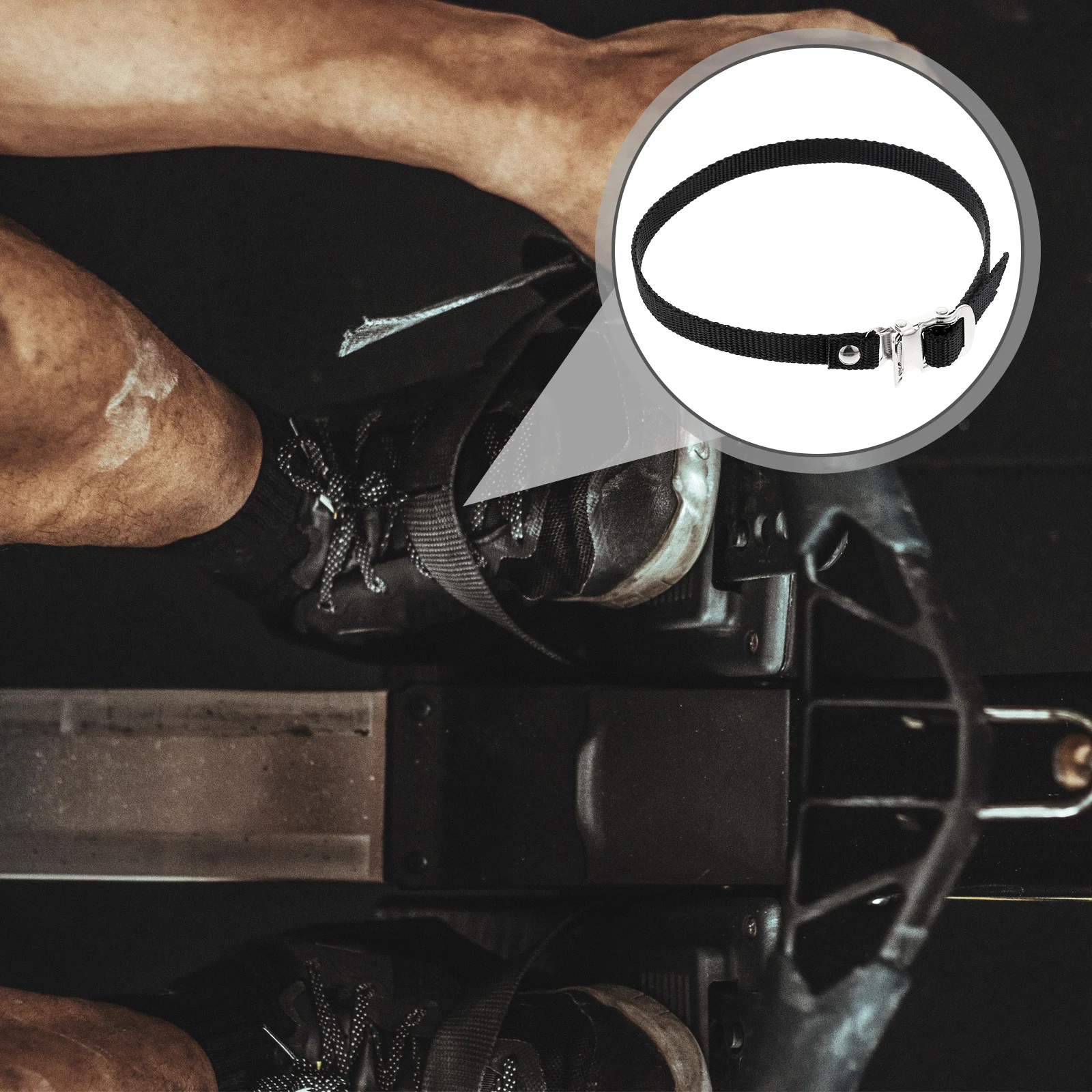 

6Pcs Wear-Resistant Portable Pedal Straps Anti-Skid Clamp Straps for Gym Exercise Bikes Pedal Accessory Bike Accessory