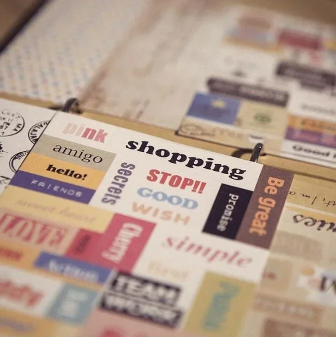 6pcs/pack Retro Postal Stamp Sticker Pack of 6 Unique Ephemera for Journaling Collage Making and Craft Projects Waterproof Paper