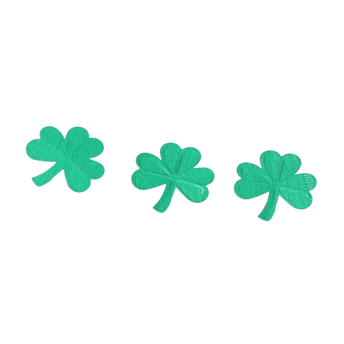 

5 Packs Green Shamrock Confetti Decorations Premium Plastic St Patricks Day Party Favor Treat Bags Winter Diy Materials