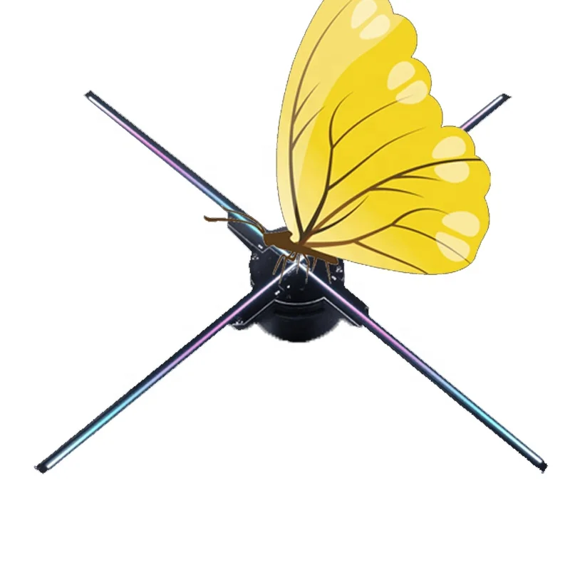 

Indoor Advertising Hologram 3D Holographic Display 3D LED Fan With Hdmi-Fiber Transmission