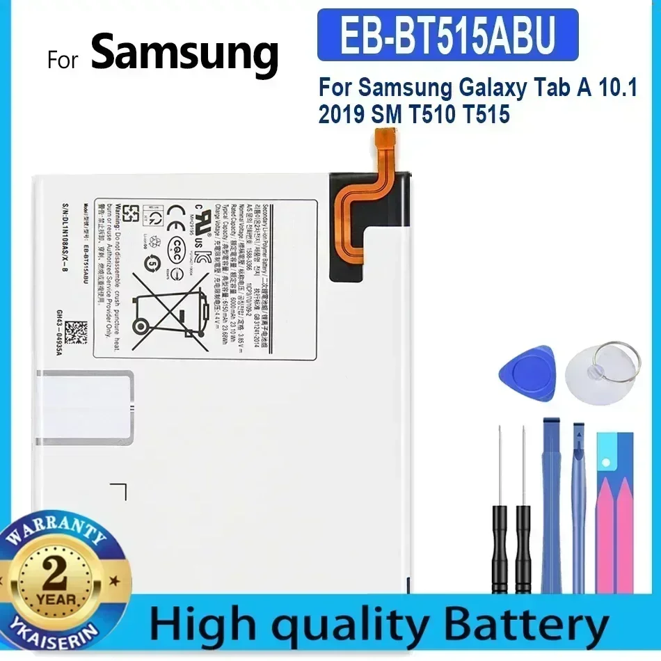 

EB-BT515ABU Аккумулятор для планшета Samsung Galaxy Tab A 10,1 2019 SM-T510 T510 T515 T517 Tab A 10,1 2016 T580 T585 T580N Bateria