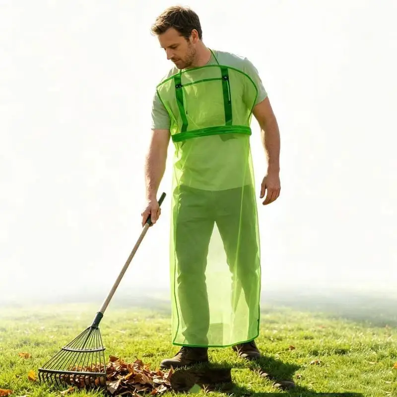 Garden Lawn Mowing Clothing Trimmer Shoulder Harness With Durable Nylon Strap Breathable Mesh Garden Mowing Apron With Pocket