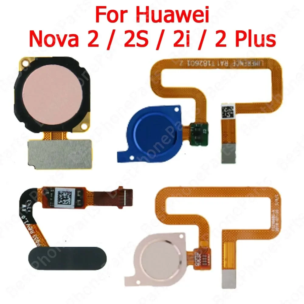 Finger Print Scanner Flex Cable For Huawei Nova 2i 2 Lite 2S Fingerprint Sensor Home Button Return Key Replacement Spare Parts