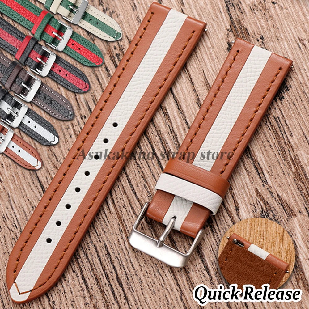 New 20Mm 22Mm Leath…