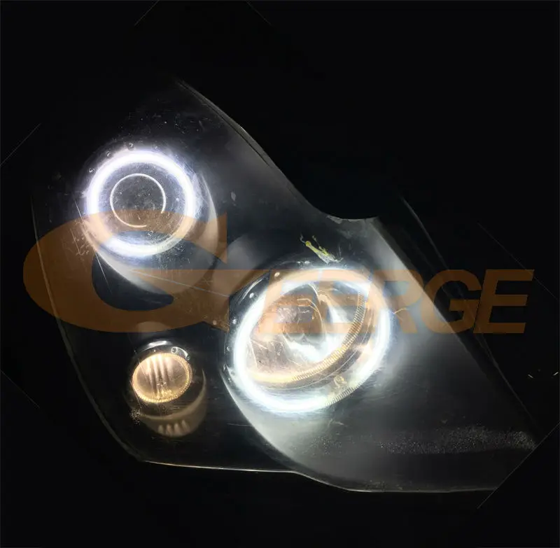 For Ssangyong Rexton DAEWOO 2002-2012 Ultra Bright CCFL Angel Eyes Kit Halo Rings Light Car Accessorie