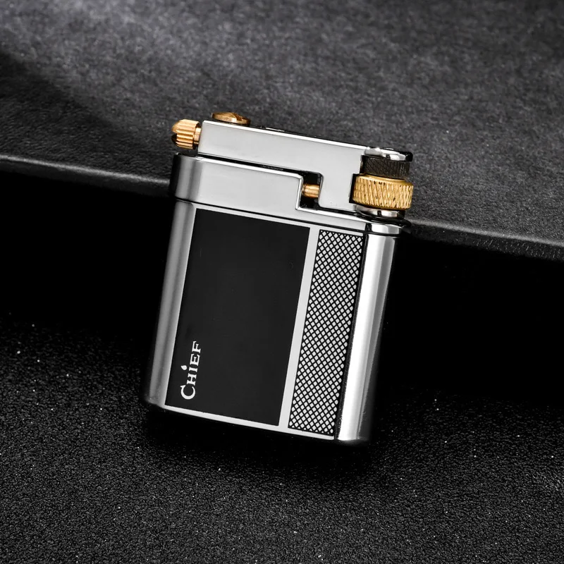 

2025 NEW CHIEF Tanggrass Vintage Sophie's Stone Lighter Heat-resistant Creative Side-slip Wheel Men's Lighters Wholesale