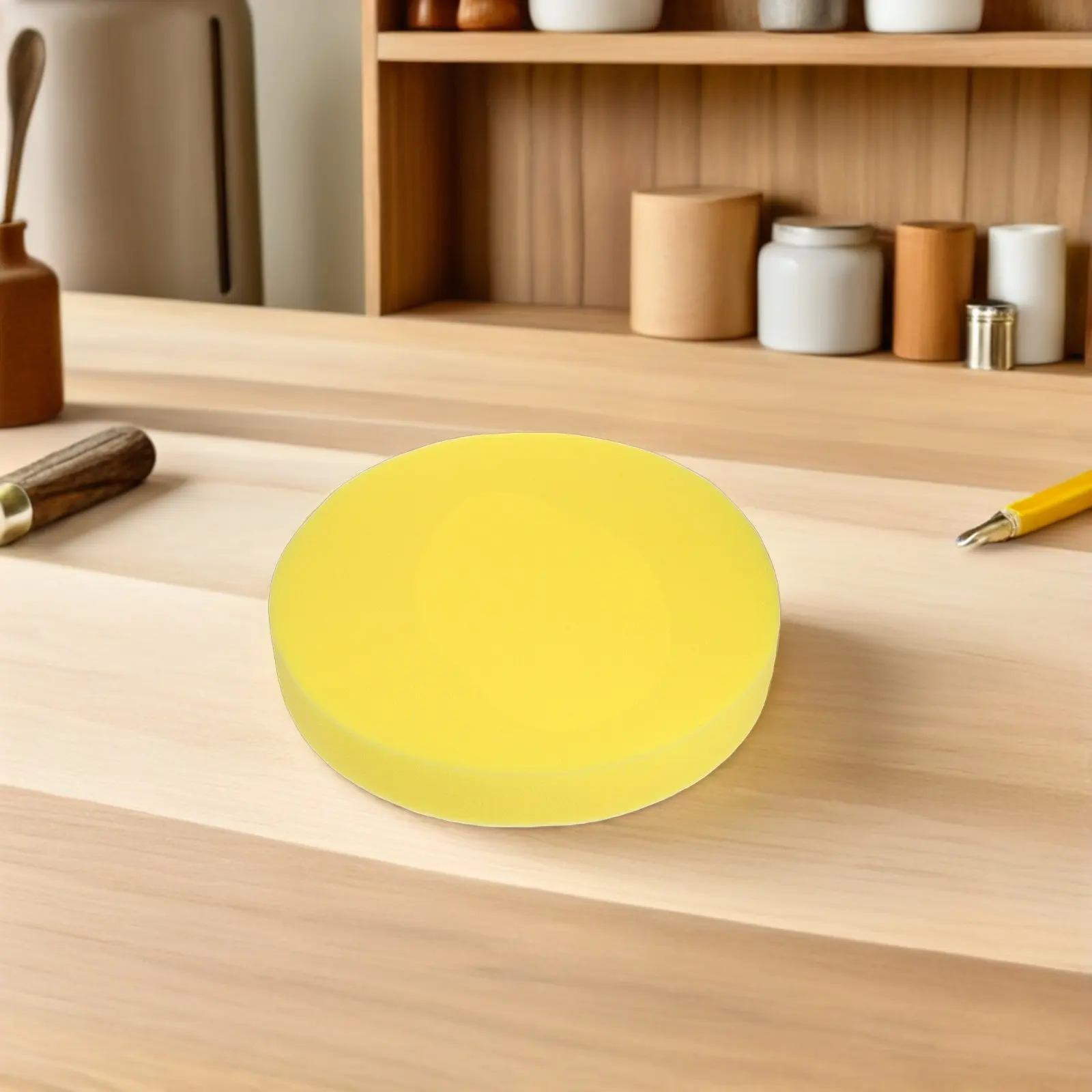 Round Pottery Sponge Pad High Density Thick 50Mm Soft Sponge for Pottery Glazing Clay Shaping Craft Drawing Sponges Ceramics