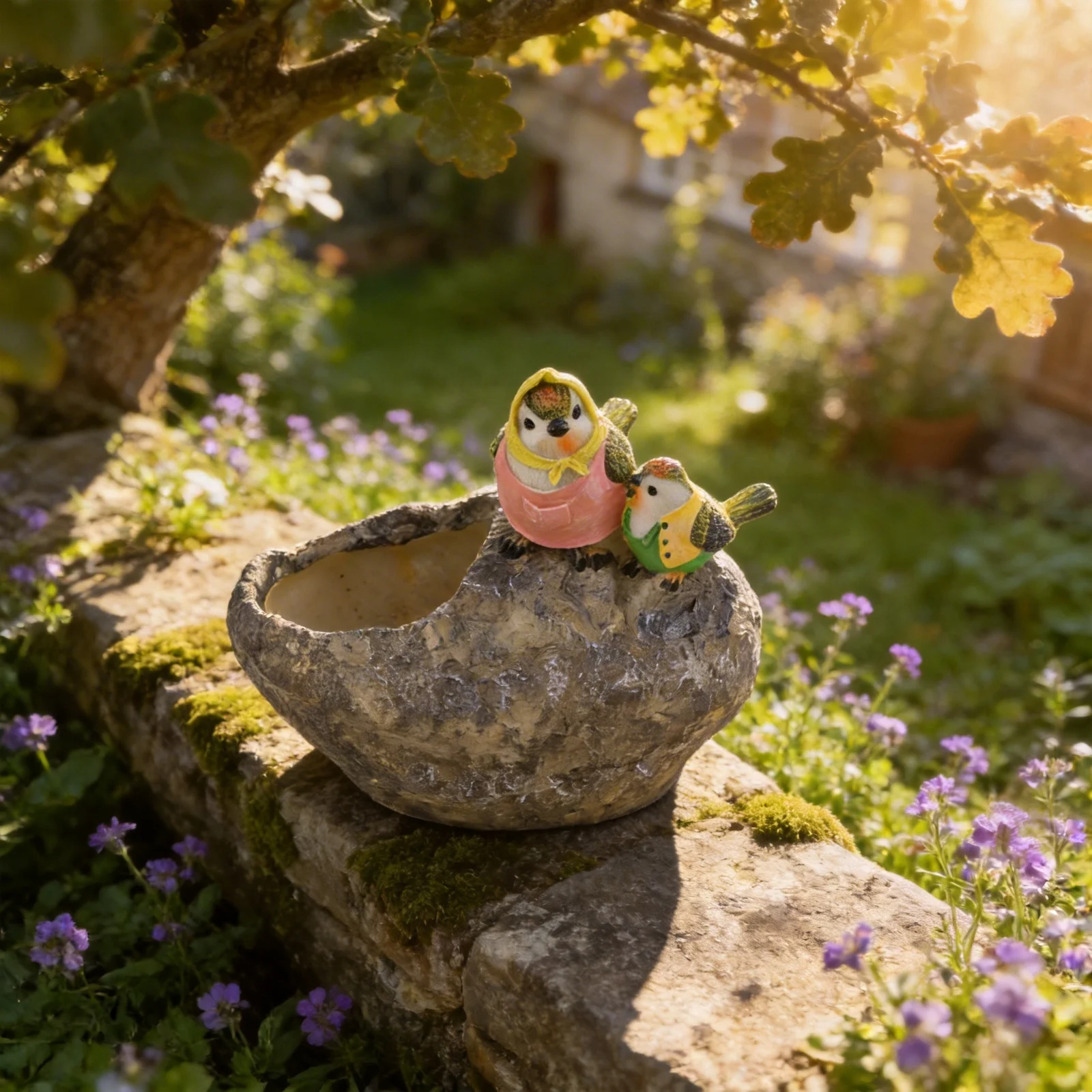 

Оригинальный цветочный горшок в виде птицы из смолы для сада и декора интерьера, устойчивый к погодным условиям и креативного дизайна.