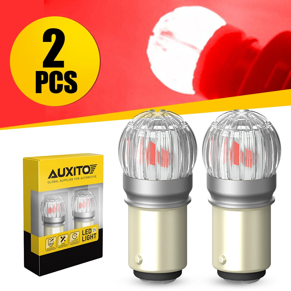 

2 шт. AUXITO 1157 P21/5W BAY15D светодиодный стоп-стоп-стоп-стоп DRL парковочные фонари заднего хода указатели поворота лампы белый/красный/желтый 360 12 В 3030SMD